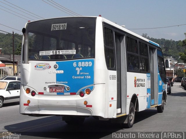 Cooper Líder > A2 Transportes 6 8889 na cidade de São Paulo, São Paulo, Brasil, por Roberto Teixeira. ID da foto: 1690325.