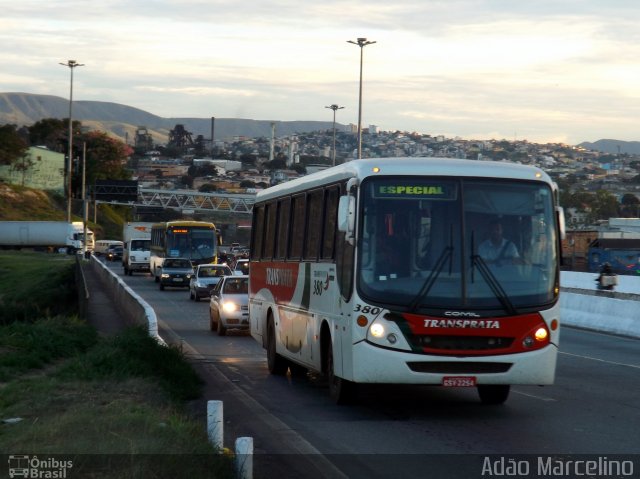 Transprata Turismo 380 na cidade de Belo Horizonte, Minas Gerais, Brasil, por Adão Raimundo Marcelino. ID da foto: 1690529.