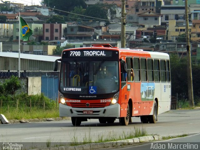 Transvia Transporte Coletivo 32219 na cidade de Contagem, Minas Gerais, Brasil, por Adão Raimundo Marcelino. ID da foto: 1693073.