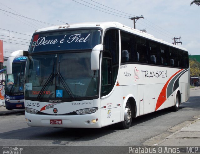 Transpen Transporte Coletivo e Encomendas 34045 na cidade de São Paulo, São Paulo, Brasil, por Cristiano Soares da Silva. ID da foto: 1693024.