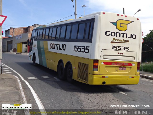 Empresa Gontijo de Transportes 15535 na cidade de Belo Horizonte, Minas Gerais, Brasil, por Valter Francisco. Número da foto: #1693116.