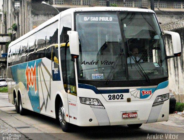Auto Viação 1001 2802 na cidade de Rio de Janeiro, Rio de Janeiro, Brasil, por André Vitor  Silva dos Santos. Número da foto: #1691981.