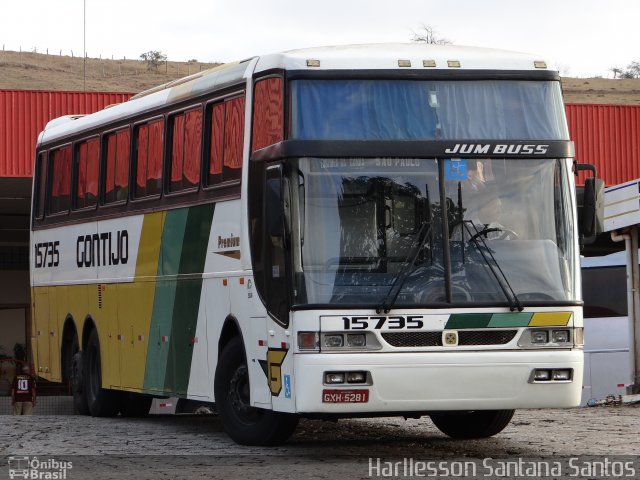 Empresa Gontijo de Transportes 15735 na cidade de João Monlevade, Minas Gerais, Brasil, por Harllesson Santana Santos. ID da foto: 1692755.