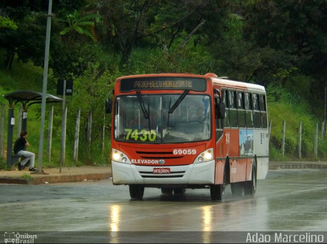 Viação Santa Edwiges 69059 na cidade de Belo Horizonte, Minas Gerais, Brasil, por Adão Raimundo Marcelino. ID da foto: 1693107.