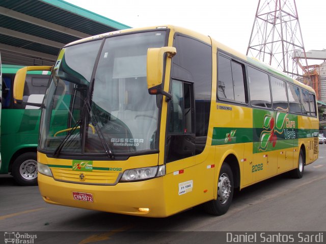 Auto Viação Ouro Verde 2092 na cidade de Santos, São Paulo, Brasil, por Daniel Santos Sardi. Número da foto: #1693379.