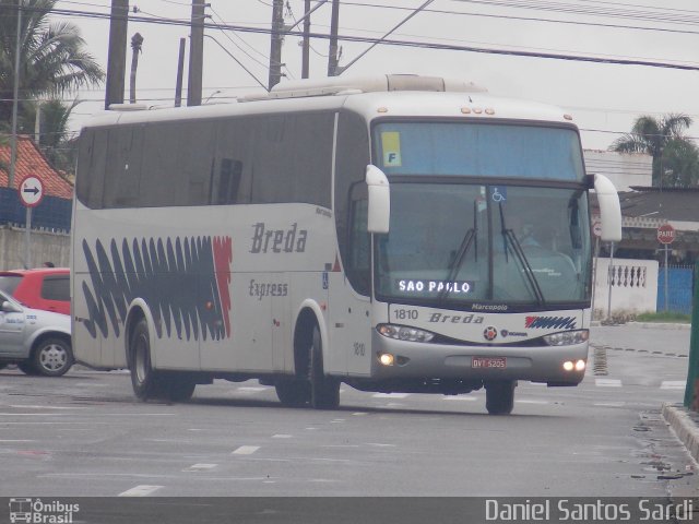 Breda Transportes e Serviços 1810 na cidade de Praia Grande, São Paulo, Brasil, por Daniel Santos Sardi. Número da foto: #1693360.