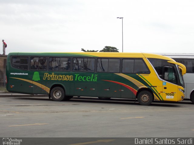 Viação Princesa Tecelã 1050 na cidade de Santos, São Paulo, Brasil, por Daniel Santos Sardi. Número da foto: #1693377.