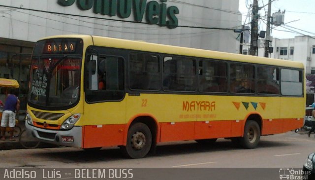 Mayara Transportes 22 na cidade de Castanhal, Pará, Brasil, por Adelso Silva Luis Doidinho. Número da foto: #1696369.