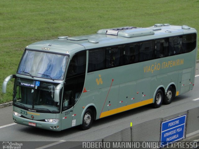 Viação Itapemirim 233 na cidade de Resende, Rio de Janeiro, Brasil, por Roberto Marinho - Ônibus Expresso. Número da foto: #1696804.