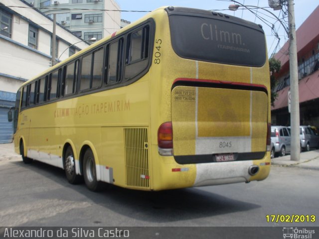 Viação Itapemirim 8045 na cidade de Rio de Janeiro, Rio de Janeiro, Brasil, por Alexandro da Silva Castro. ID da foto: 1695431.