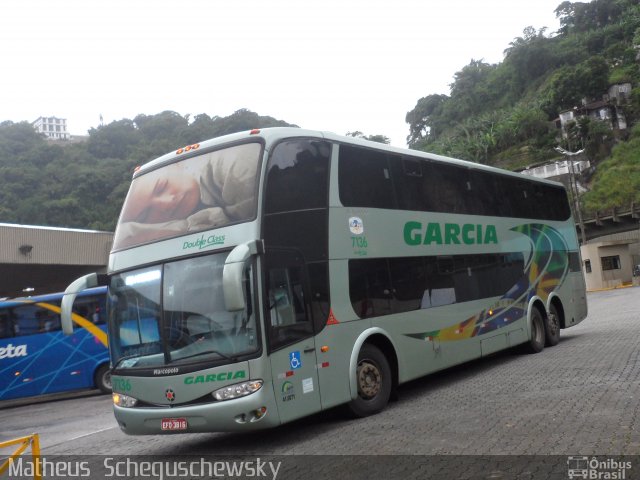Viação Garcia 7136 na cidade de Santos, São Paulo, Brasil, por Matheus  Scheguschewsky. Número da foto: #1696592.