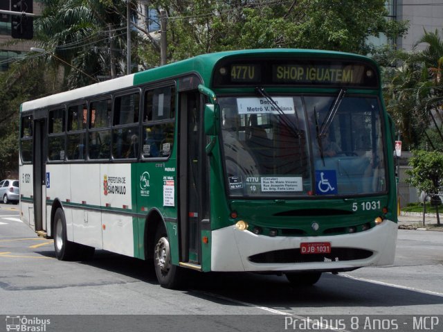 Via Sul Transportes Urbanos 5 1031 na cidade de São Paulo, São Paulo, Brasil, por Cristiano Soares da Silva. ID da foto: 1696899.