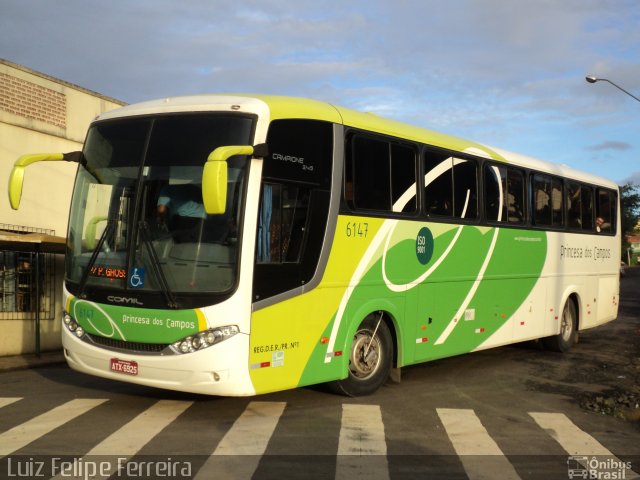 Expresso Princesa dos Campos 6147 na cidade de Irati, Paraná, Brasil, por Luiz Felipe Ferreira. Número da foto: #1698304.