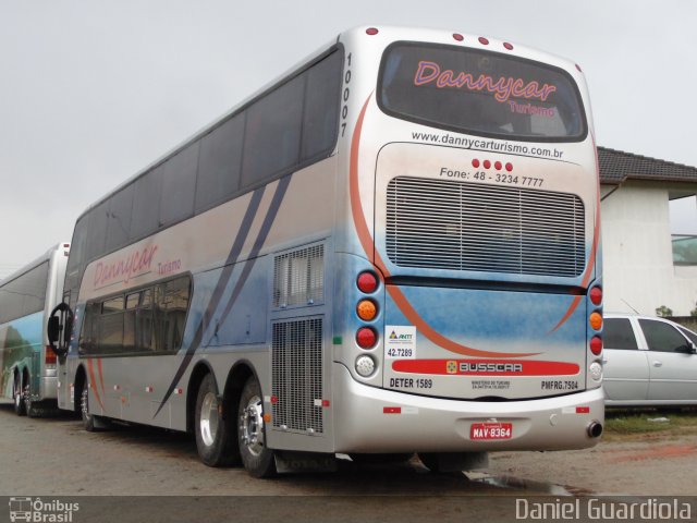 Dannycar Turismo 10007 na cidade de Florianópolis, Santa Catarina, Brasil, por Daniel Guardiola. Número da foto: #1697639.