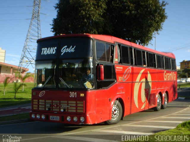 Transgold Transp. de Passageiros e Locadora 301 na cidade de Sorocaba, São Paulo, Brasil, por EDUARDO - SOROCABUS. Número da foto: #1698911.