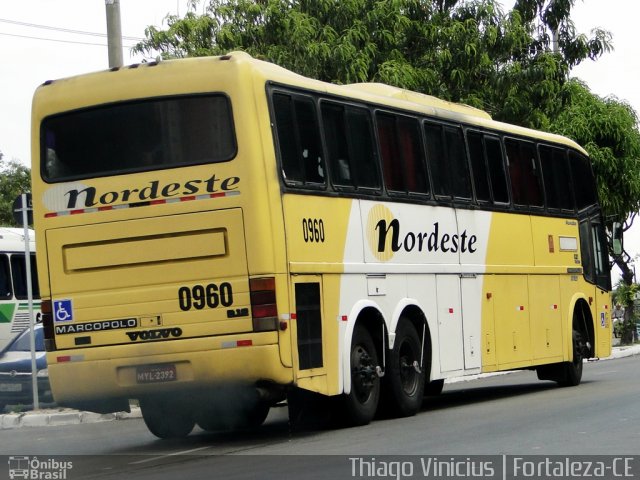 Viação Nordeste 0960 na cidade de Fortaleza, Ceará, Brasil, por Thiago Vinicius. ID da foto: 1700970.