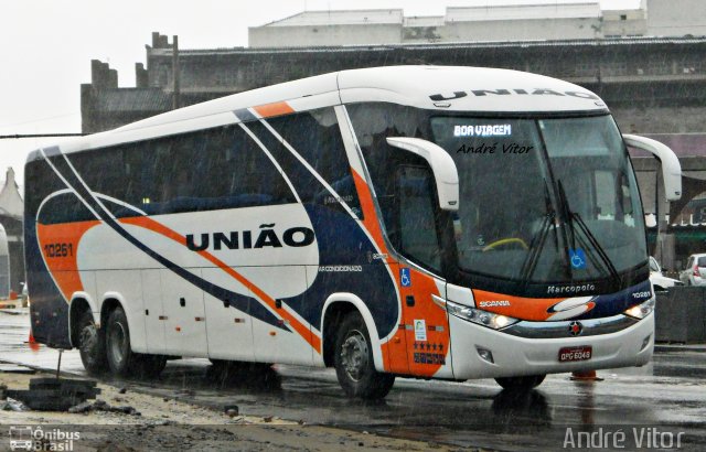 Expresso União 10261 na cidade de Rio de Janeiro, Rio de Janeiro, Brasil, por André Vitor  Silva dos Santos. Número da foto: #1700609.