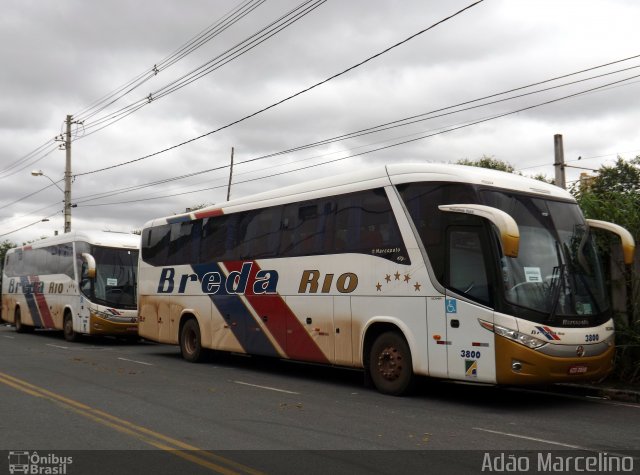Breda Rio 3800 na cidade de Belo Horizonte, Minas Gerais, Brasil, por Adão Raimundo Marcelino. Número da foto: #1701235.