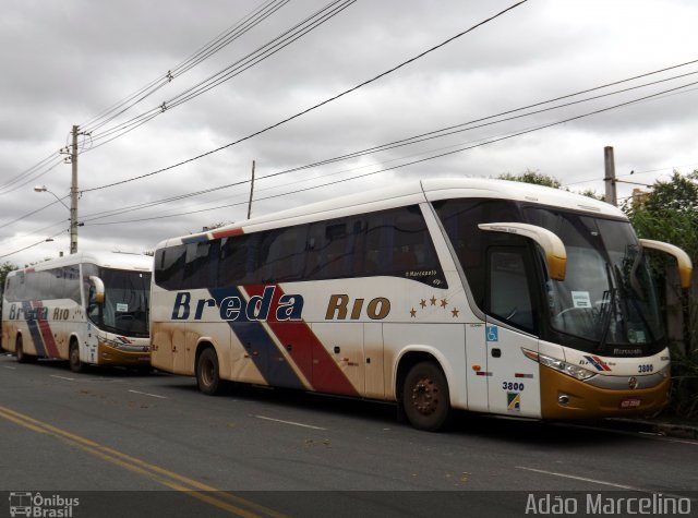 Breda Rio 3800 na cidade de Belo Horizonte, Minas Gerais, Brasil, por Adão Raimundo Marcelino. ID da foto: 1701235.