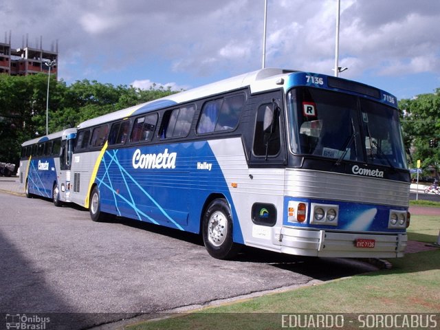 Viação Cometa 7136 na cidade de Sorocaba, São Paulo, Brasil, por EDUARDO - SOROCABUS. ID da foto: 1701080.