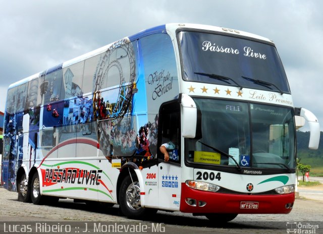 Viação Pássaro Livre 2004 na cidade de João Monlevade, Minas Gerais, Brasil, por Lucas Ribeiro de Souza Ferreira. Número da foto: #1700836.