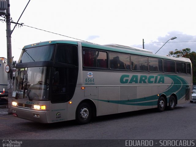 Viação Garcia 6564 na cidade de Sorocaba, São Paulo, Brasil, por EDUARDO - SOROCABUS. ID da foto: 1701076.