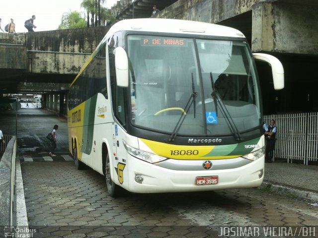 Empresa Gontijo de Transportes 18080 na cidade de Belo Horizonte, Minas Gerais, Brasil, por Josimar Vieira. Número da foto: #1703912.