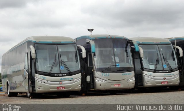 Viação Garcia 7706 na cidade de Londrina, Paraná, Brasil, por Roger Vinicius de Britto. ID da foto: 1703704.