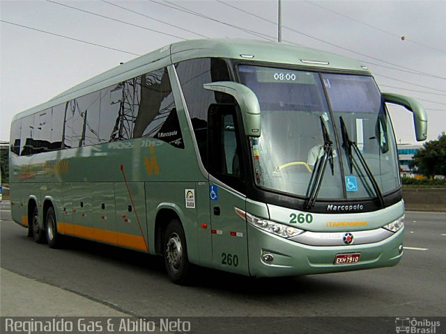 Viação Itapemirim 260 na cidade de São Paulo, São Paulo, Brasil, por Reginaldo Gas. ID da foto: 1703935.