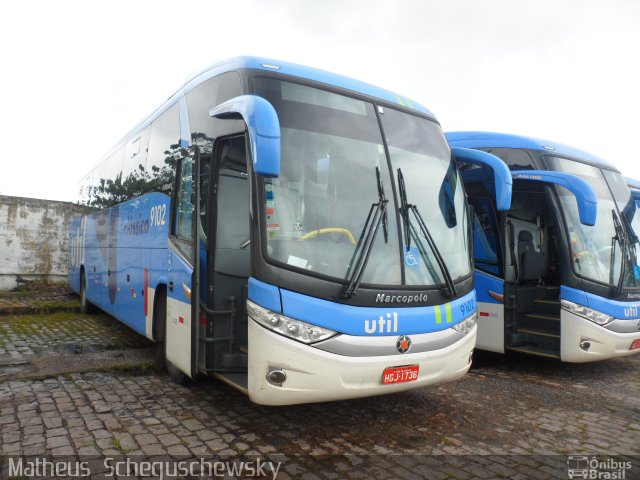 UTIL - União Transporte Interestadual de Luxo 9102 na cidade de São Vicente, São Paulo, Brasil, por Matheus  Scheguschewsky. Número da foto: #1702815.