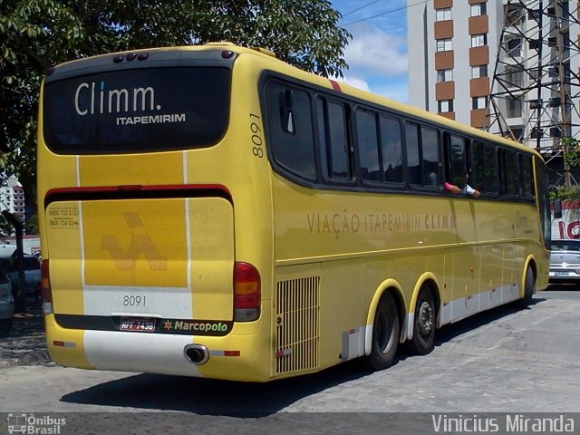 Viação Itapemirim 8091 na cidade de São José dos Campos, São Paulo, Brasil, por Vinicius Miranda. ID da foto: 1704033.