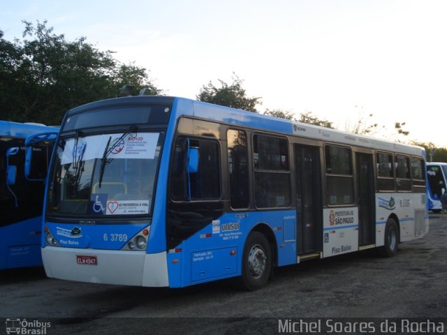 Viação Paratodos > São Jorge > Metropolitana São Paulo > Mobibrasil 6 3789 na cidade de Rio de Janeiro, Rio de Janeiro, Brasil, por Michel Soares da Rocha. Número da foto: #1702389.