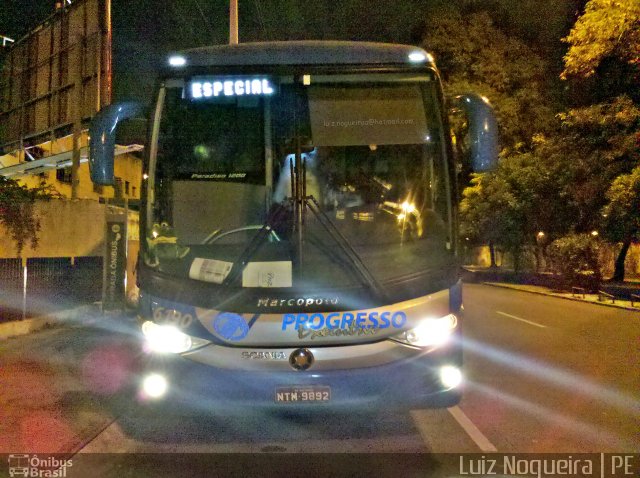 Auto Viação Progresso 6190 na cidade de Recife, Pernambuco, Brasil, por Luiz Paulo A.  Nogueira. Número da foto: #1703320.