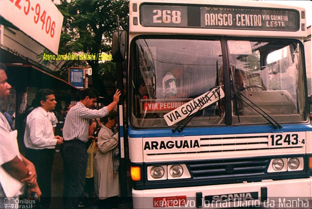 Rápido Araguaia 1243-4 na cidade de Goiânia, Goiás, Brasil, por Carlos Júnior. Número da foto: #1646998.