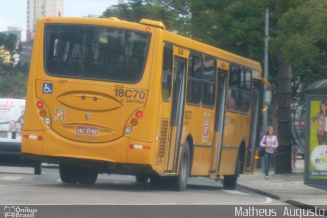 Auto Viação Santo Antônio 18C70 na cidade de Curitiba, Paraná, Brasil, por Matheus  Augusto. Número da foto: #1646646.