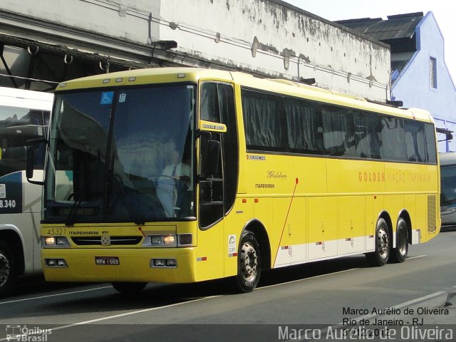 Viação Itapemirim 45321 na cidade de Rio de Janeiro, Rio de Janeiro, Brasil, por Marco Aurélio de Oliveira. ID da foto: 1646974.