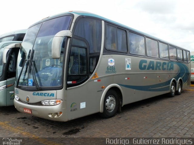 Viação Garcia 6486 na cidade de Londrina, Paraná, Brasil, por Rodrigo  Gutierrez Rodrigues. Número da foto: #1649280.
