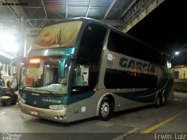 Viação Garcia 7234 na cidade de Ribeirão Preto, São Paulo, Brasil, por Erwin  Luiz. Número da foto: #1647621.