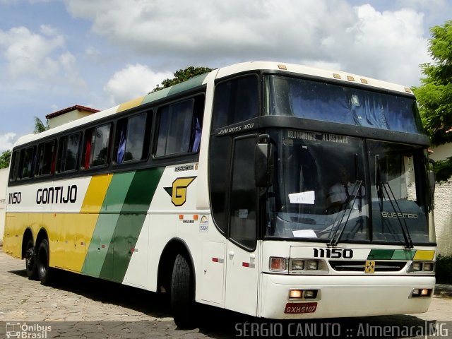 Empresa Gontijo de Transportes 11150 na cidade de Almenara, Minas Gerais, Brasil, por Sérgio Augusto Braga Canuto. ID da foto: 1649473.