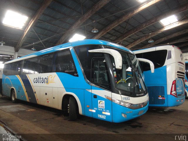 Cattani Sul Transportes e Turismo 11682 na cidade de Pato Branco, Paraná, Brasil, por Rodrigo Augusto  Vignaga. ID da foto: 1648993.