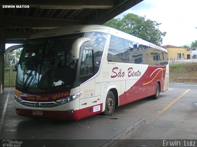 Viação São Bento Ribeirão Preto 12080 na cidade de Ribeirão Preto, São Paulo, Brasil, por Erwin  Luiz. ID da foto: 1648113.