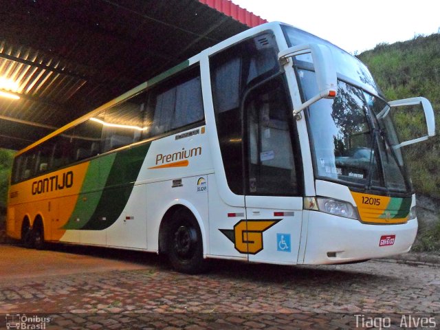 Empresa Gontijo de Transportes 12015 na cidade de João Monlevade, Minas Gerais, Brasil, por Tiago  Alves. Número da foto: #1650489.