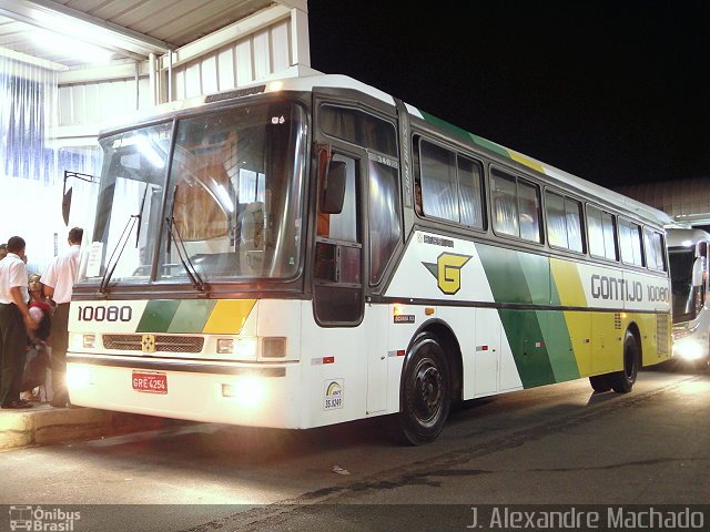 Empresa Gontijo de Transportes 10080 na cidade de Belo Horizonte, Minas Gerais, Brasil, por J. Alexandre Machado. ID da foto: 1653354.