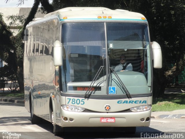 Viação Garcia 7805 na cidade de Curitiba, Paraná, Brasil, por Edson Campos. Número da foto: #1652215.