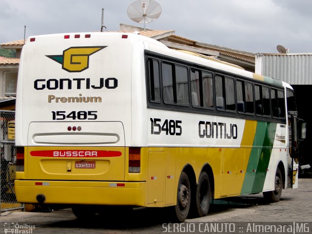 Empresa Gontijo de Transportes 15485 na cidade de Almenara, Minas Gerais, Brasil, por Sérgio Augusto Braga Canuto. ID da foto: 1653035.