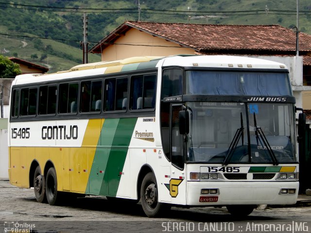 Empresa Gontijo de Transportes 15485 na cidade de Almenara, Minas Gerais, Brasil, por Sérgio Augusto Braga Canuto. ID da foto: 1653028.