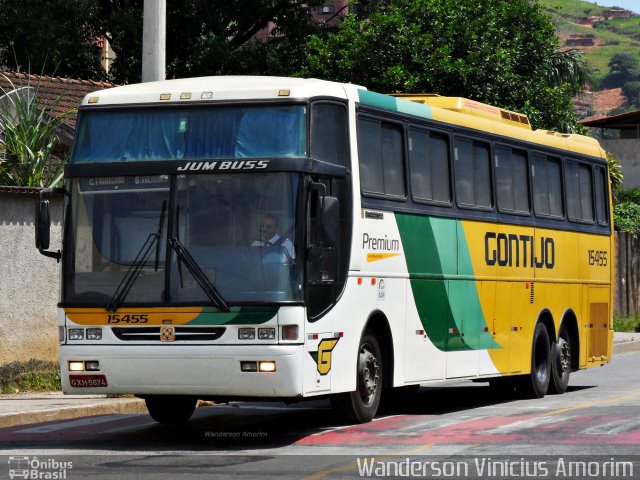 Empresa Gontijo de Transportes 15455 na cidade de Coronel Fabriciano, Minas Gerais, Brasil, por Wanderson Vinícius Amorim. Número da foto: #1652003.