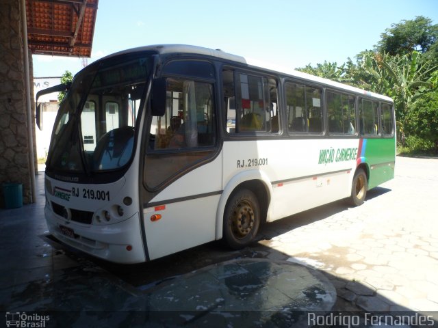 Viação Carmense RJ 219.001 na cidade de Carmo, Rio de Janeiro, Brasil, por Rodrigo Fernades. Número da foto: #1652754.