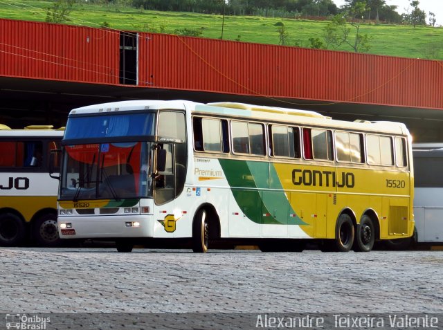 Empresa Gontijo de Transportes 15520 na cidade de João Monlevade, Minas Gerais, Brasil, por Alexandre  Teixeira Valente. Número da foto: #1652673.
