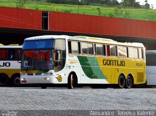 Empresa Gontijo de Transportes 15520 na cidade de João Monlevade, Minas Gerais, Brasil, por Alexandre  Teixeira Valente. ID da foto: 1652673.